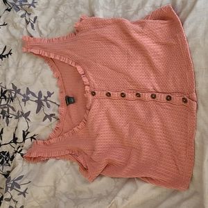 Button up crop top